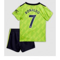 Manchester United Cristiano Ronaldo #7 Fußballbekleidung 3rd trikot Kinder 2022-23 Kurzarm (+ kurze hosen)